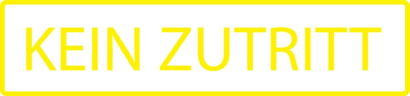 Gebäude Aufkleber Piktogramme "Kein Zutritt" 5-30 cm LO-PIKTO4380-3