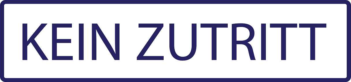 Gebäude Aufkleber Piktogramme "Kein Zutritt" 5-30 cm LO-PIKTO4380-44