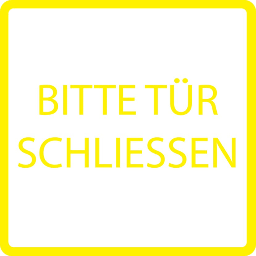 Gebäude Aufkleber Piktogramme "Bitte Tür schließen 5-30 cm LO-PIKTO4390-3
