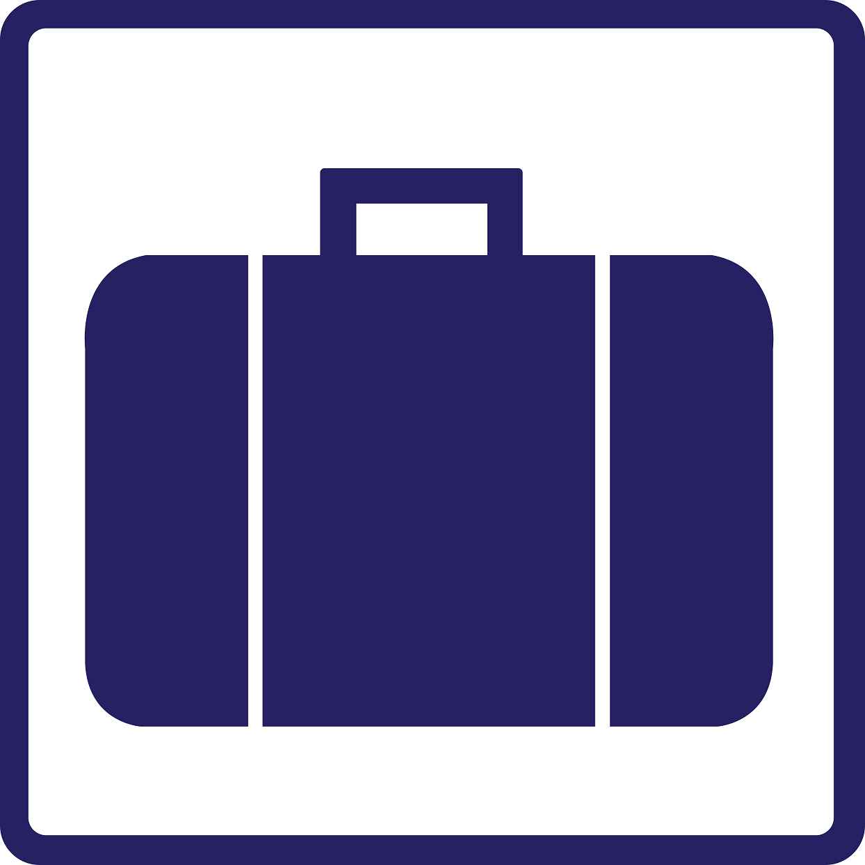 Gebäude Aufkleber Piktogramme "Gepäck" 5-30 cm LO-PIKTO4700-44