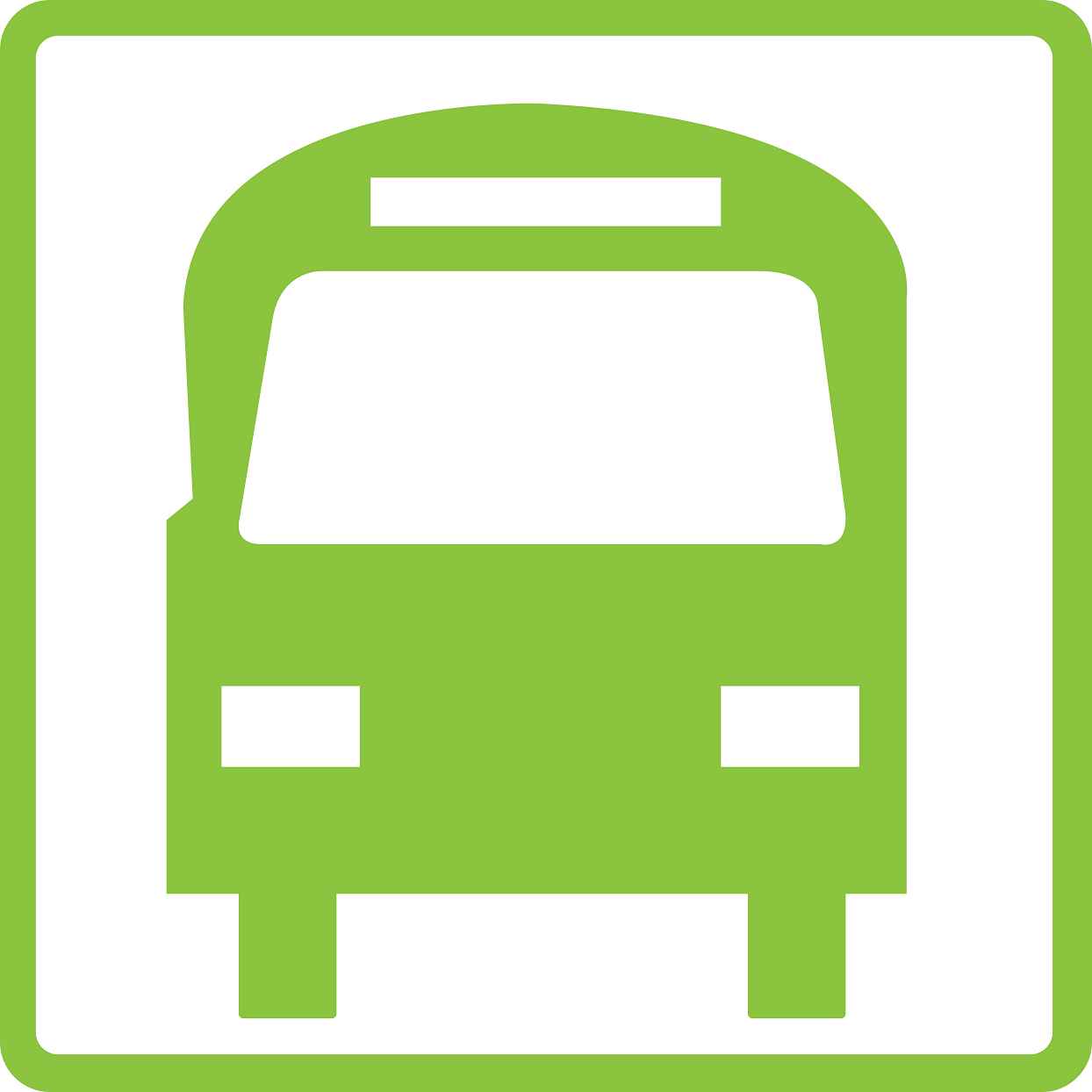Gebäude Aufkleber Piktogramme "Bus" 5-30 cm LO-PIKTO4900-67
