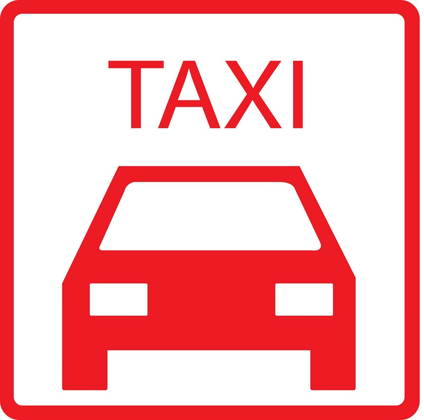 Gebäude Aufkleber Piktogramme "Taxi" 5-30 cm LO-PIKTO5000-14