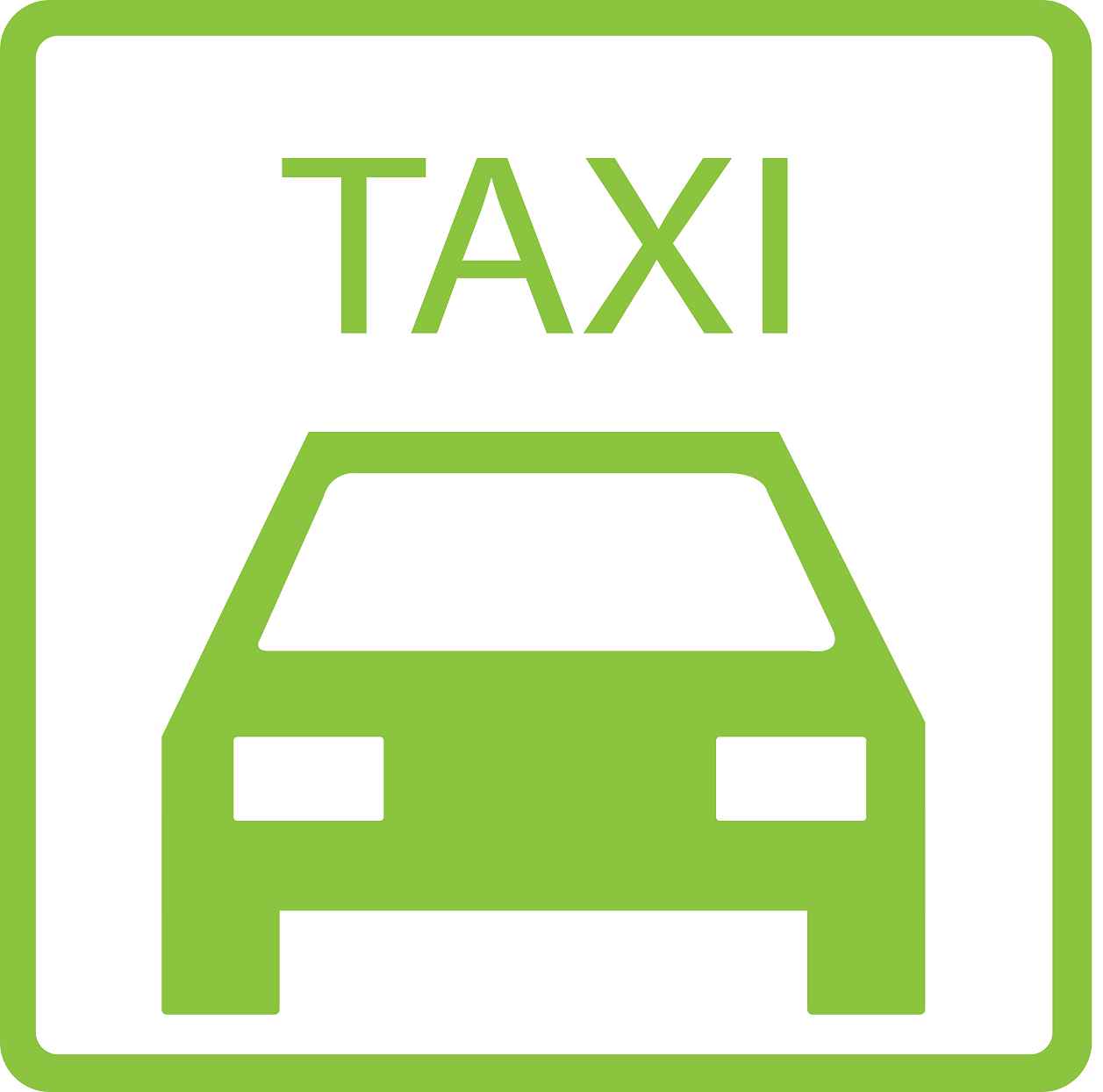 Gebäude Aufkleber Piktogramme "Taxi" 5-30 cm LO-PIKTO5000-67