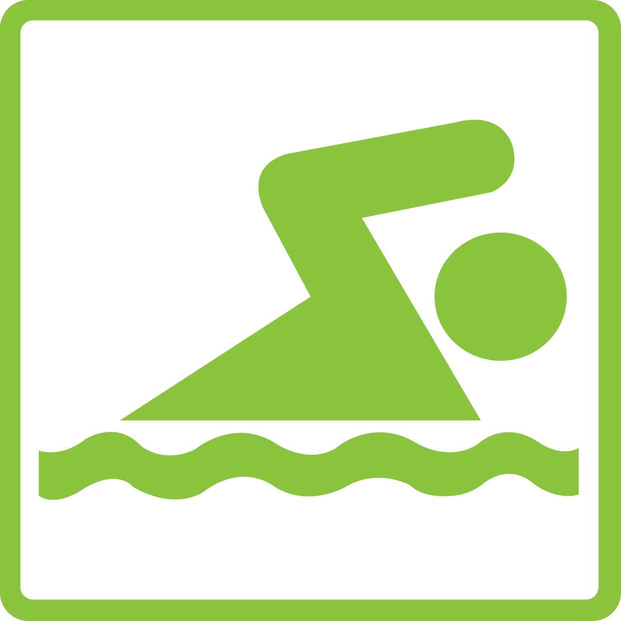 Gebäude Aufkleber Piktogramme "Schwimmbereich" 5-30 cm LO-PIKTO5100-67