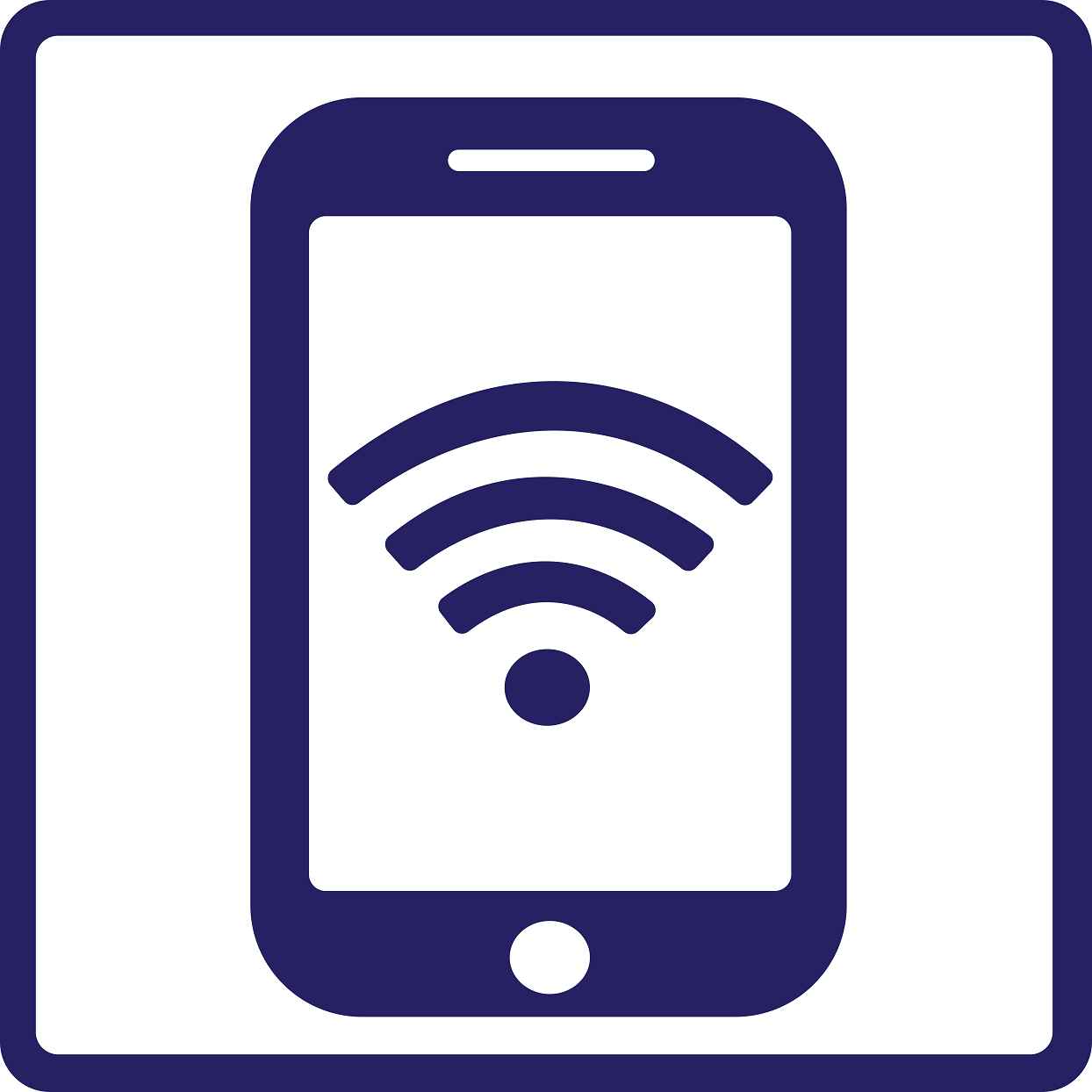 Gebäude Aufkleber Piktogramme "WiFi" 5-30 cm LO-PIKTO5210-44