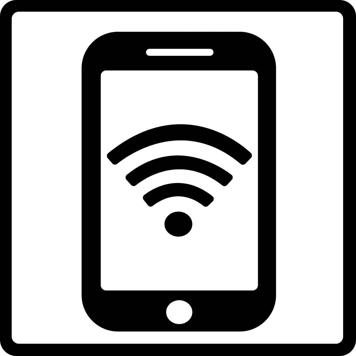 Gebäude Aufkleber Piktogramme "Internet" 5-30 cm LO-PIKTO5210-88