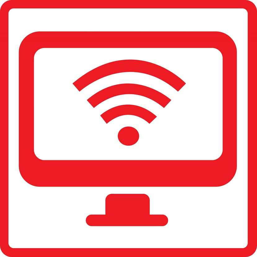 Gebäude Aufkleber Piktogramme "Wifi-Cafe" 5-30 cm LO-PIKTO5230-14