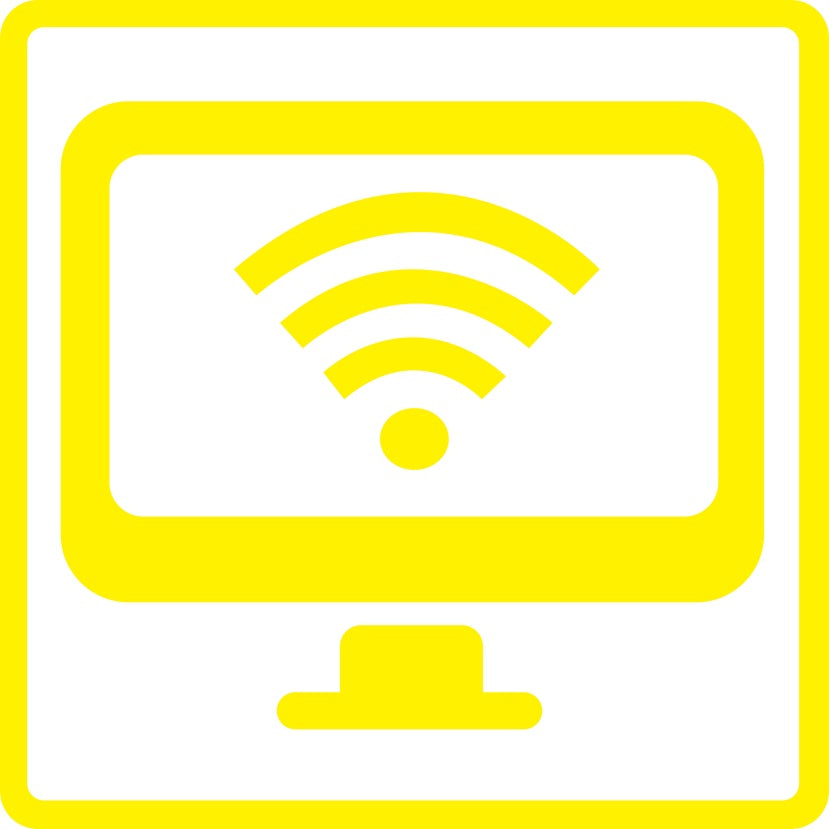 Gebäude Aufkleber Piktogramme "Wifi Cafe" 5-30 cm LO-PIKTO5230-3