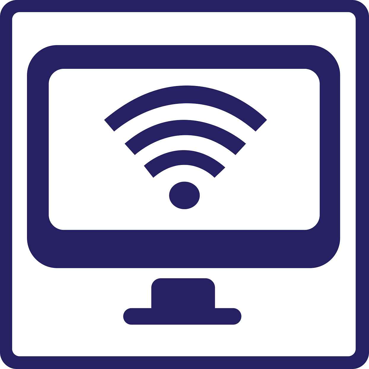 Gebäude Aufkleber Piktogramme "WiFi- Cafe" 5-30 cm LO-PIKTO5230-44