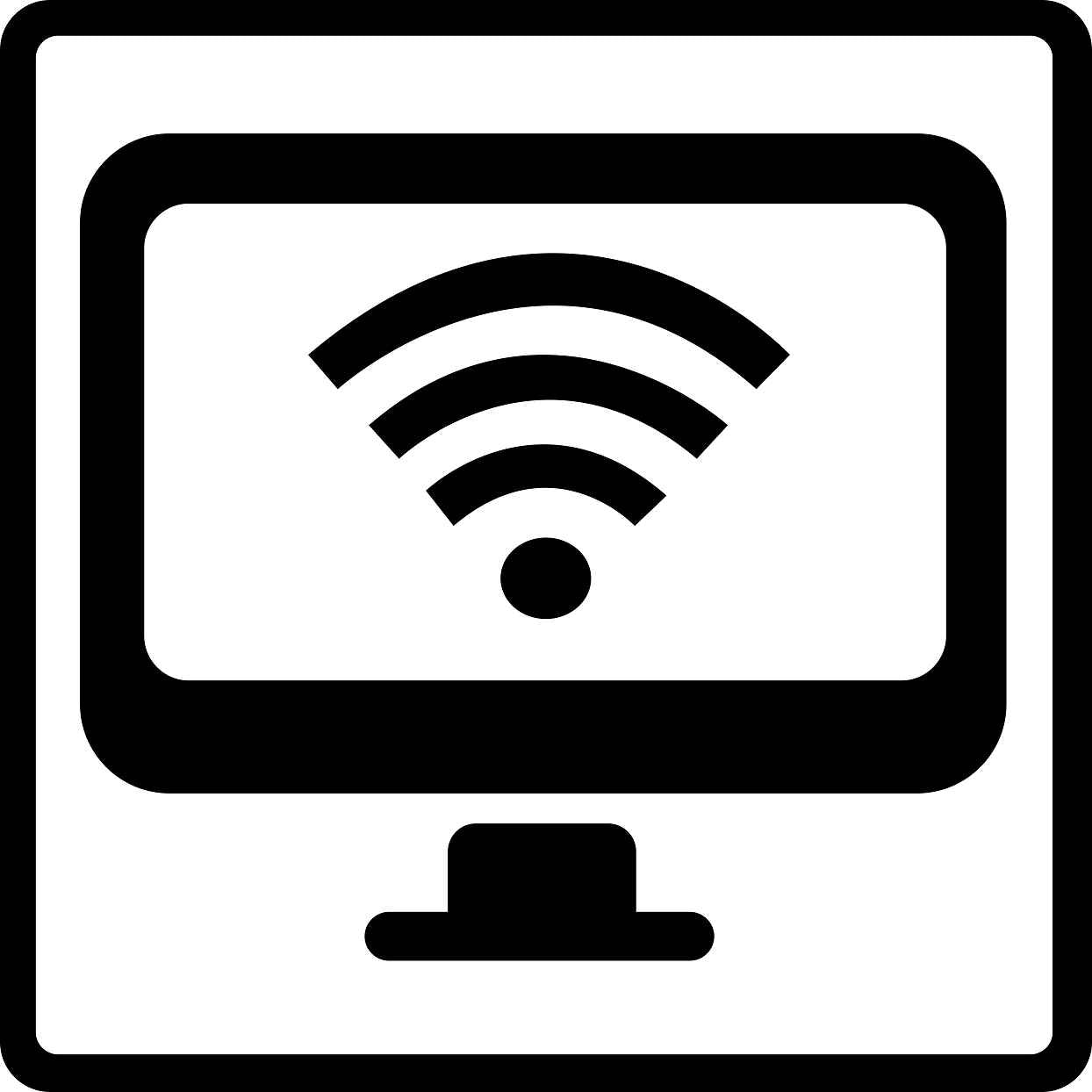 Gebäude Aufkleber Piktogramme "Internet" 5-30 cm LO-PIKTO5240-88