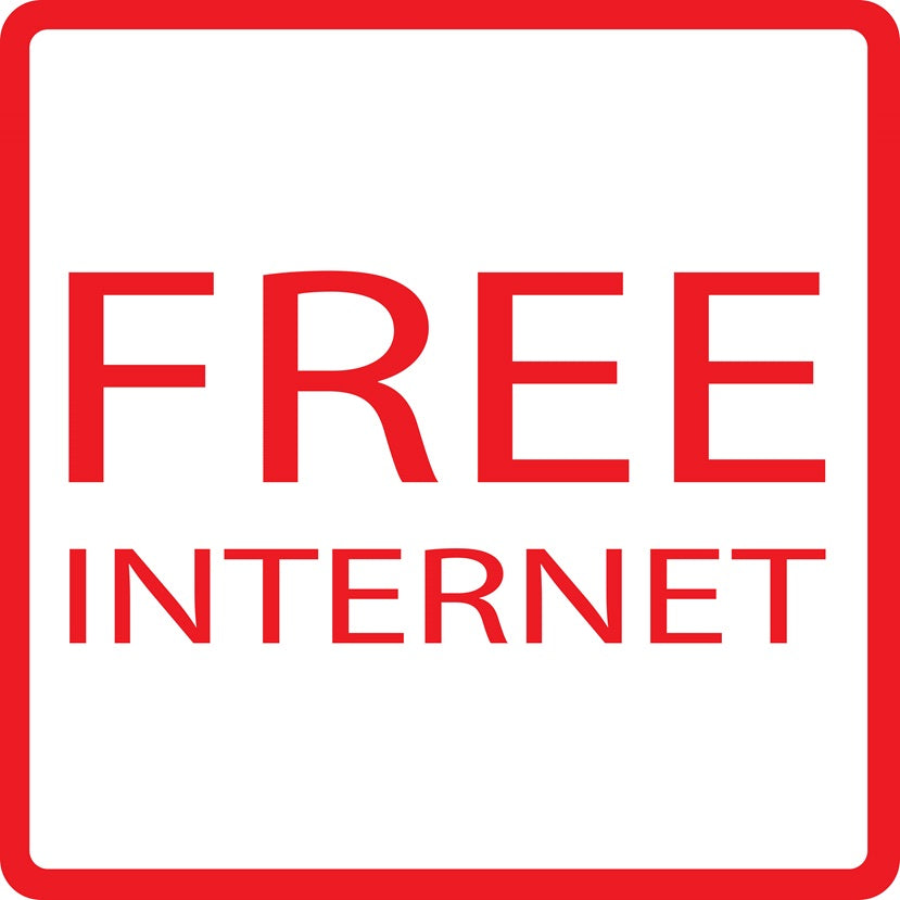 Gebäude Aufkleber Piktogramme "Free Internet" 5-30 cm LO-PIKTO5240-14