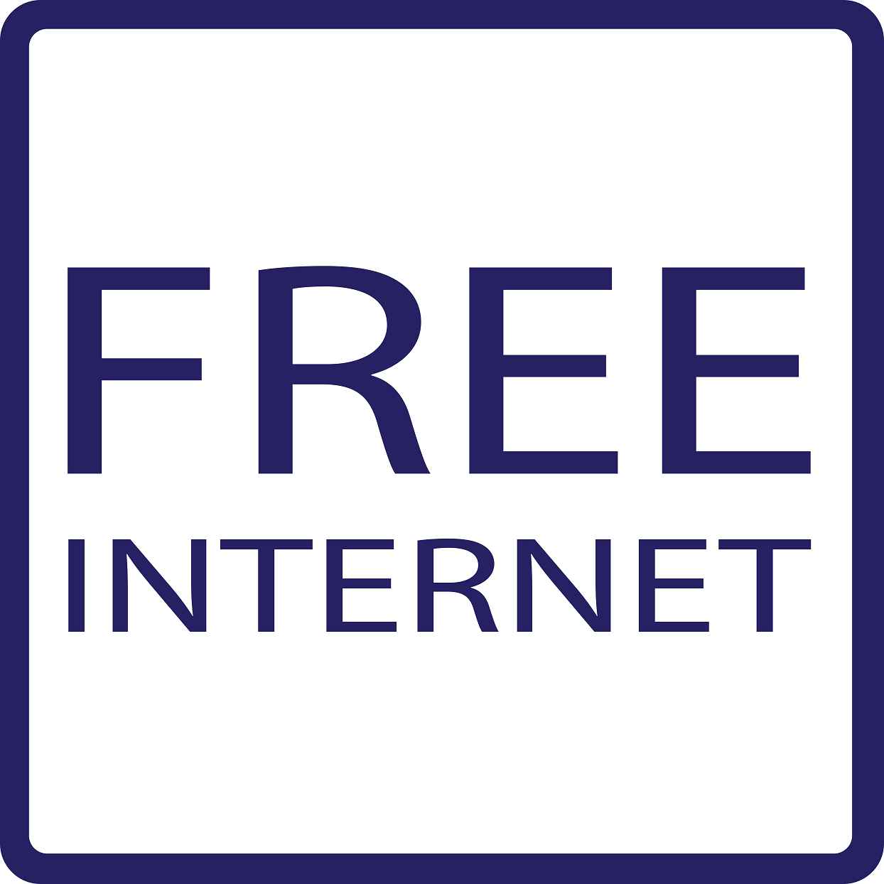 Gebäude Aufkleber Piktogramme "Free Internet" 5-30 cm LO-PIKTO5240-44