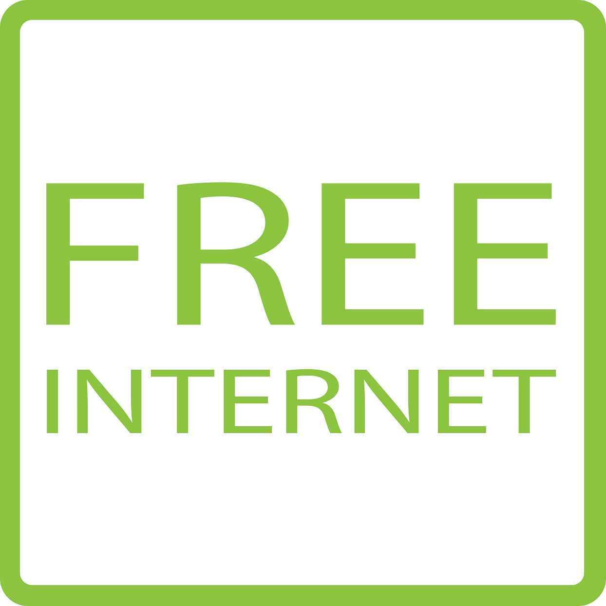 Gebäude Aufkleber Piktogramme "FREE Internet" 5-30 cm LO-PIKTO5240-67
