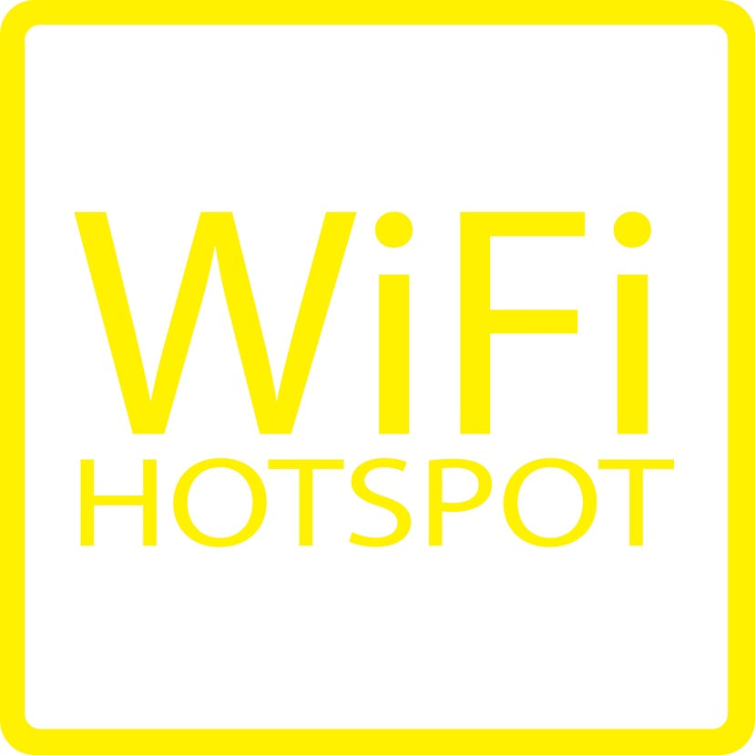 Gebäude Aufkleber Piktogramme "WIFI Hotspot" 5-30 cm LO-PIKTO5250-3