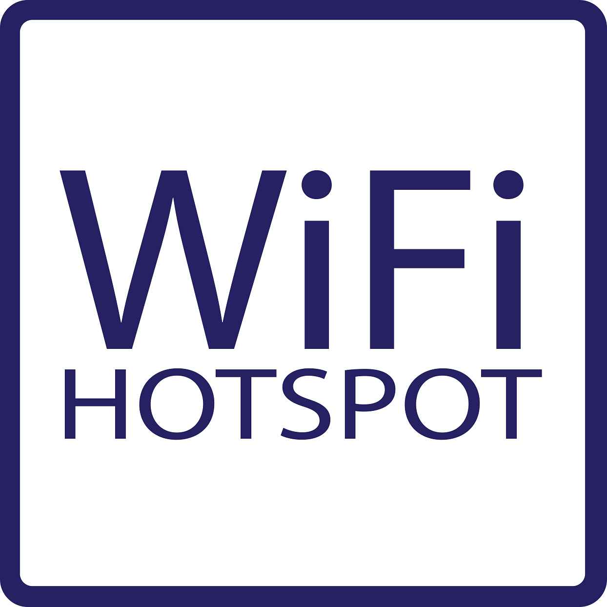 Gebäude Aufkleber Piktogramme "WiFi Hotspot" 5-30 cm LO-PIKTO5250-44