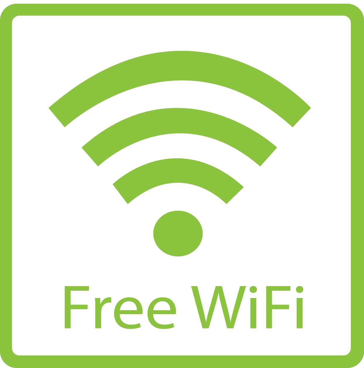Gebäude Aufkleber Piktogramme "FREE WiFi" 5-30 cm LO-PIKTO5260-67