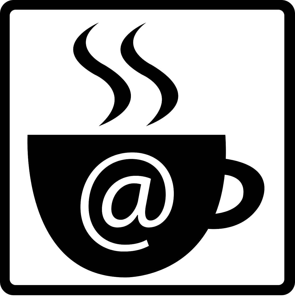 Gebäude Aufkleber Piktogramme "Internetkaffee" 5-30 cm LO-PIKTO53100-88