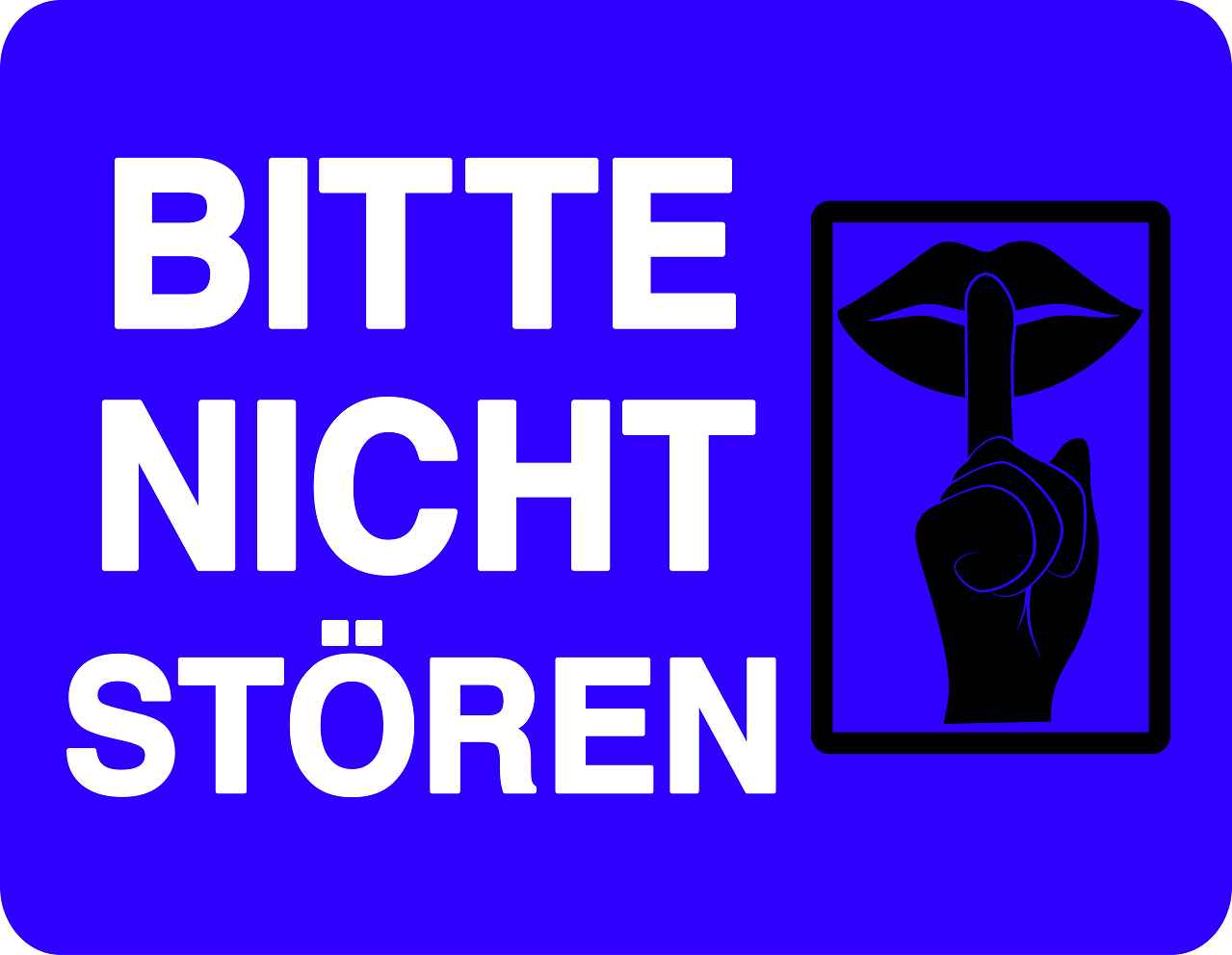 Bitte nicht stören Aufkleber "Bitte nicht stören" LO-QUIETZONE-H-11200-44