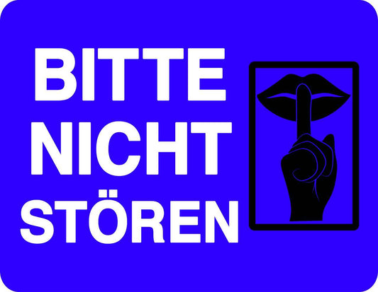 Ruhezone Aufkleber "BITTE NICHT STÖREN" 20-60cm LO-QUIETZONE-H-11200-44