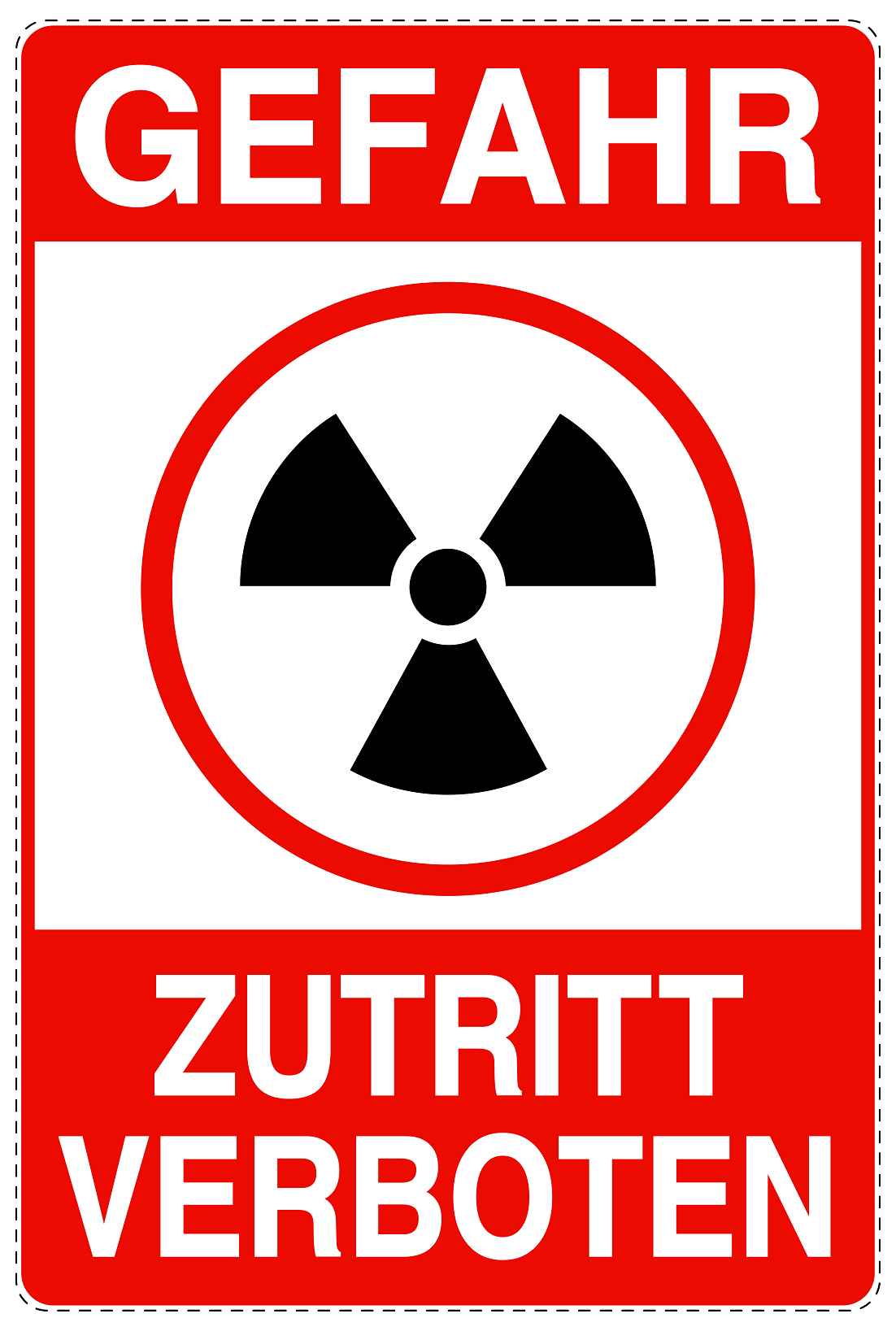 Betreten verboten - Video überwacht "Gefahr Zutritt verboten" 10-40 cm LO-RESTRICT-2190