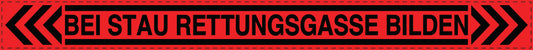 Rettungsgasse Aufkleber "Bei Stau Rettungsgasse bilden" LO-RETTUNGSGASSE-20500-14