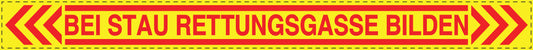 Rettungsgasse Aufkleber "Bei Stau Rettungsgasse bilden" LO-RETTUNGSGASSE-20500-3