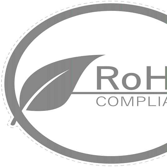 100x Elektrogeräte-Kennzeichen Rohs 10-200 mm LO-ROHS-10100-54