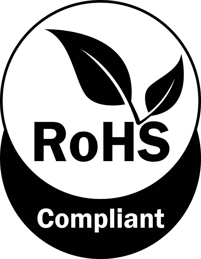 100x Elektrogeräte-Kennzeichen Rohs 10-200 mm LO-ROHS-10900-0