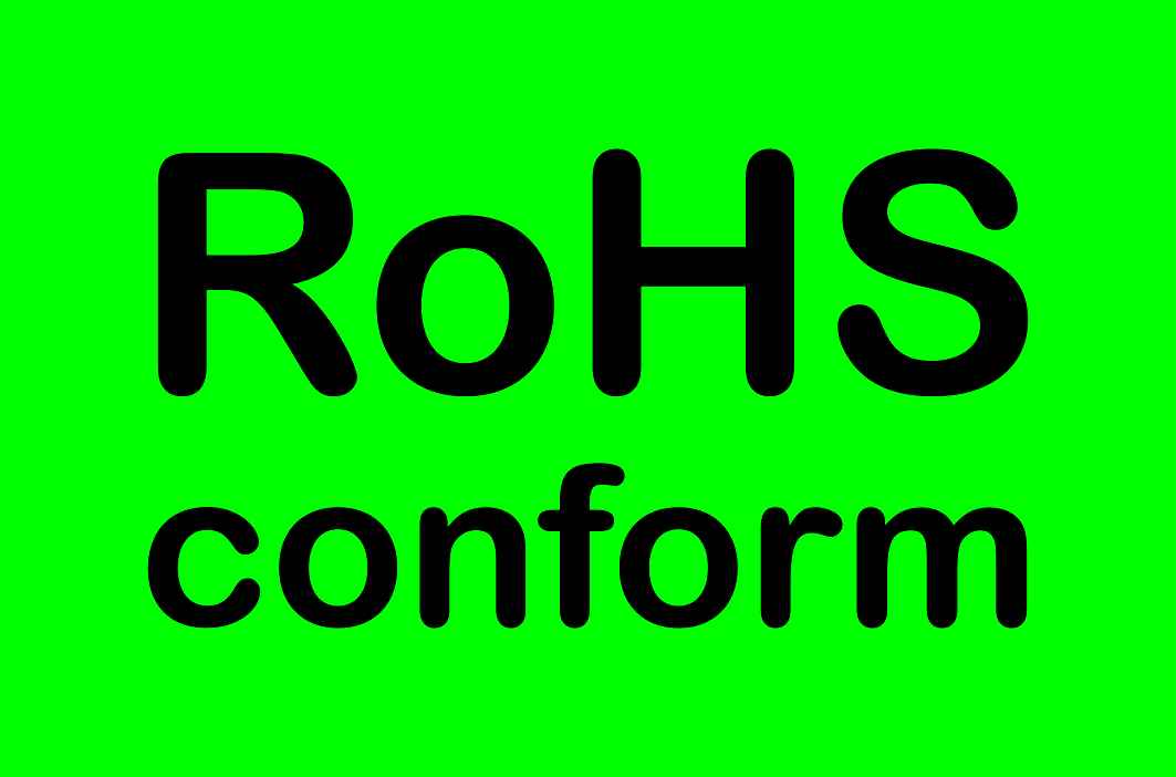 100x Elektrogeräte-Kennzeichen Rohs 10-200 mm LO-ROHS-20200-67
