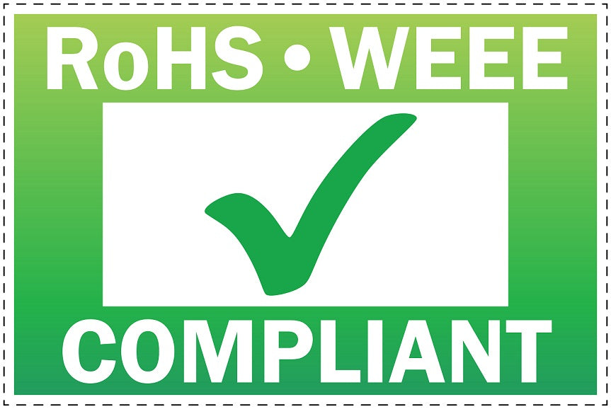 100x Elektrogeräte-Kennzeichen Rohs LO-ROHS-20300