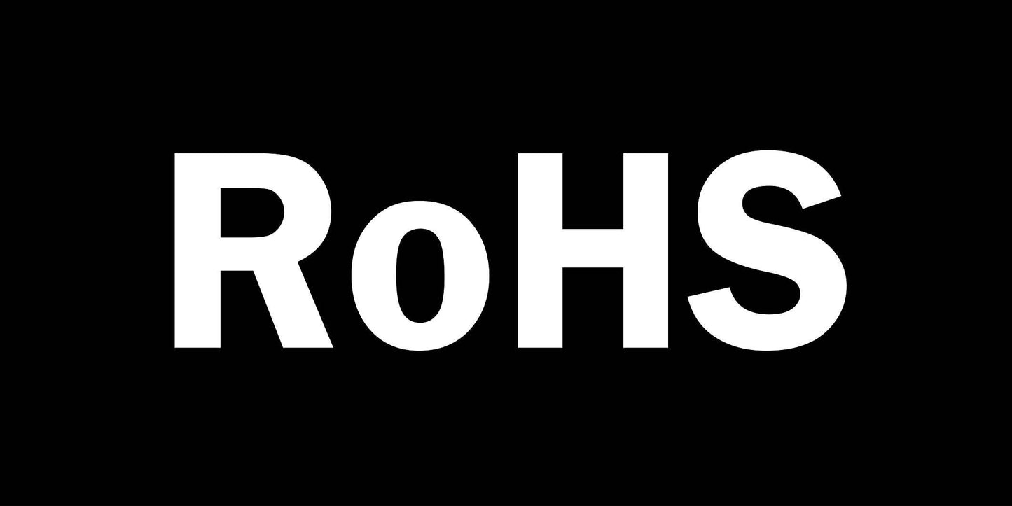 100x Elektrogeräte-Kennzeichen Rohs 10-200 mm LO-ROHS-20600-0