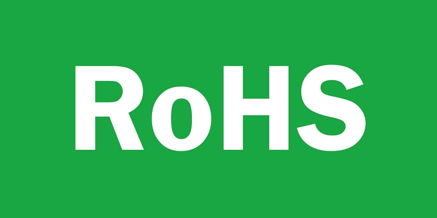 100x Elektrogeräte-Kennzeichen Rohs 10-200 mm LO-ROHS-20600-54