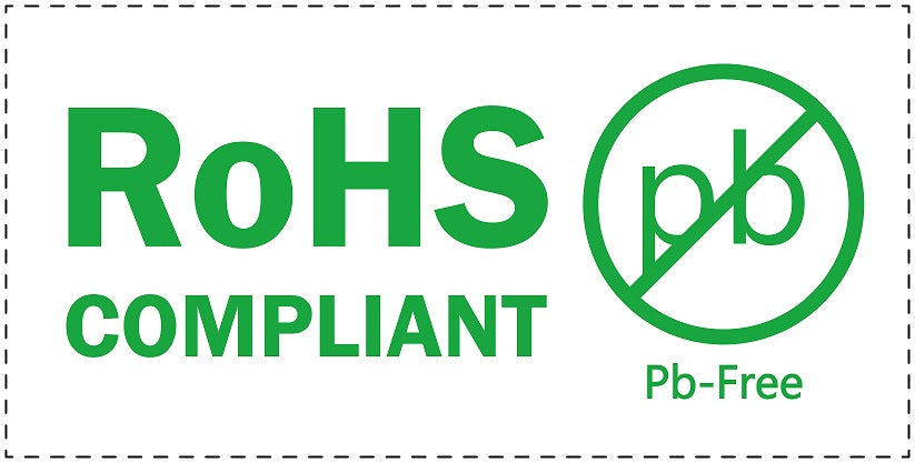 100x Elektrogeräte-Kennzeichen Rohs LO-ROHS-21200