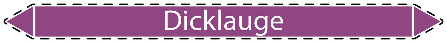 10x Rohrleitungskennzeichnung "Dicklauge" Laugen LO-Rohrleitung-71600