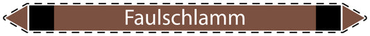 10x Rohrleitungskennzeichnung "Faulschlamm" Nicht Brennbare Flüssigkeiten LO-Rohrleitung-91400
