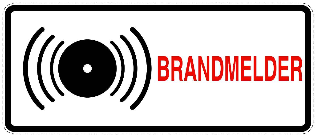 Feuer- Rettungsaufkleber "Brandmelder" 10-60 cm LO-SIF-1020-0