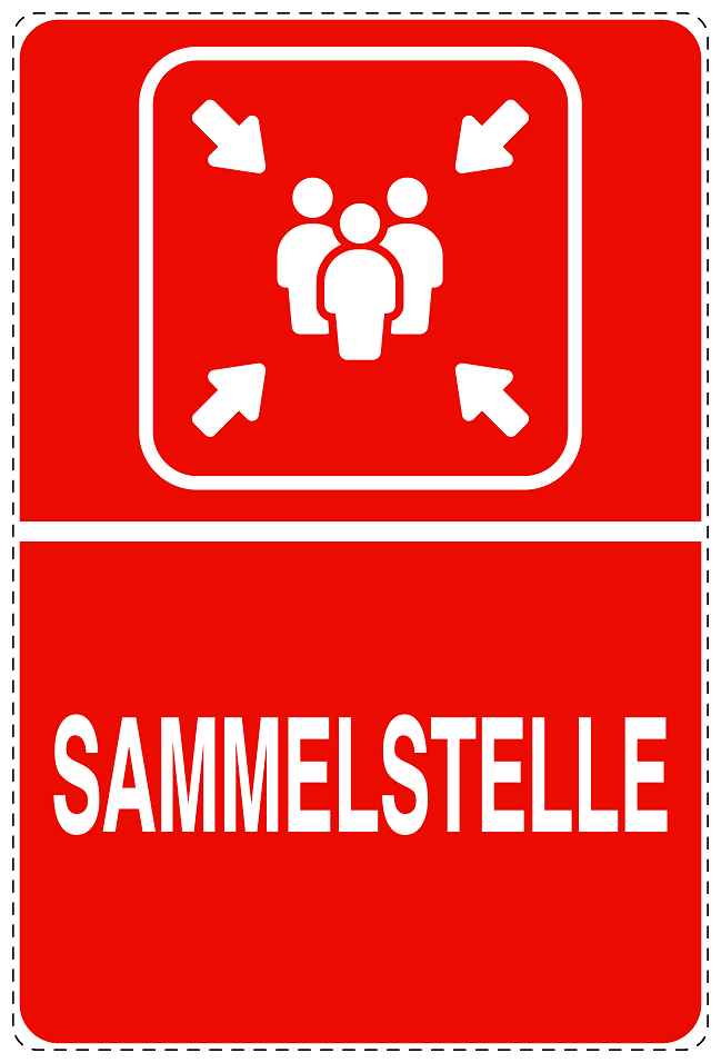 Feuerlöscher Aufkleber "Sammelstelle" 10-40 cm LO-SIF-2470-14