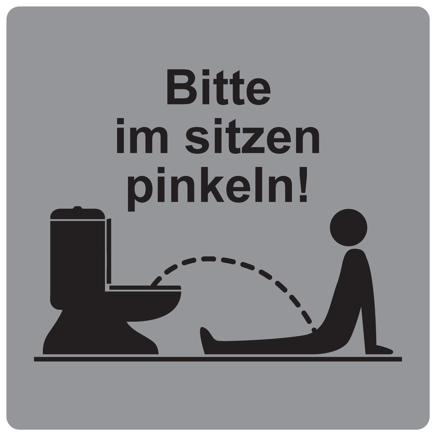 Toiletten Aufkleber "Bitte im Sitzen pinkeln!" LO-TOILET-10000-13-SIMA