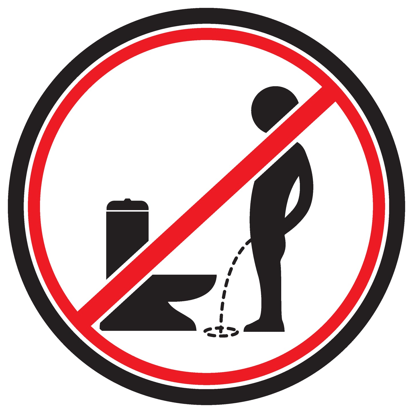 Toiletten Aufkleber "Bitte im Sitzen pinkeln!" LO-TOILET-10200-10-0