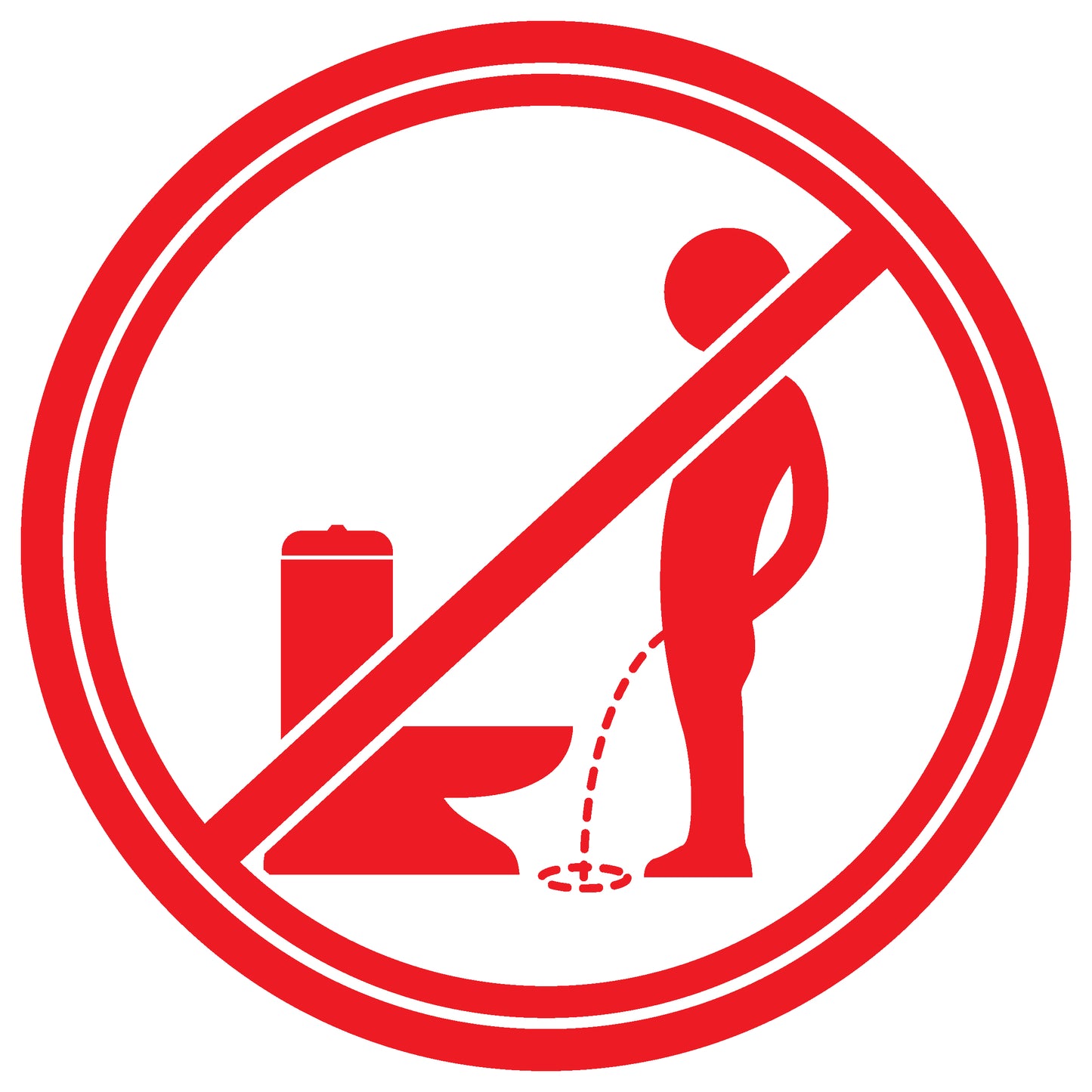 Toiletten Aufkleber "Bitte im Sitzen pinkeln!" LO-TOILET-10200-10-14