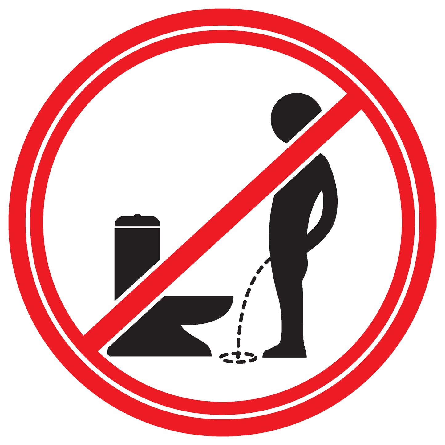 Toiletten Aufkleber "Bitte im sitzen pinkeln!" LO-TOILET-10200-10