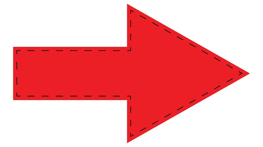 Pfeilaufkleber 3-10 cm breit  PFE-A