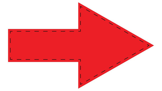 Pfeilaufkleber 15-30 cm breit  PFE-A