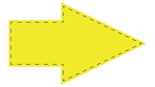 Pfeilaufkleber 3-10 cm breit  PFE-B