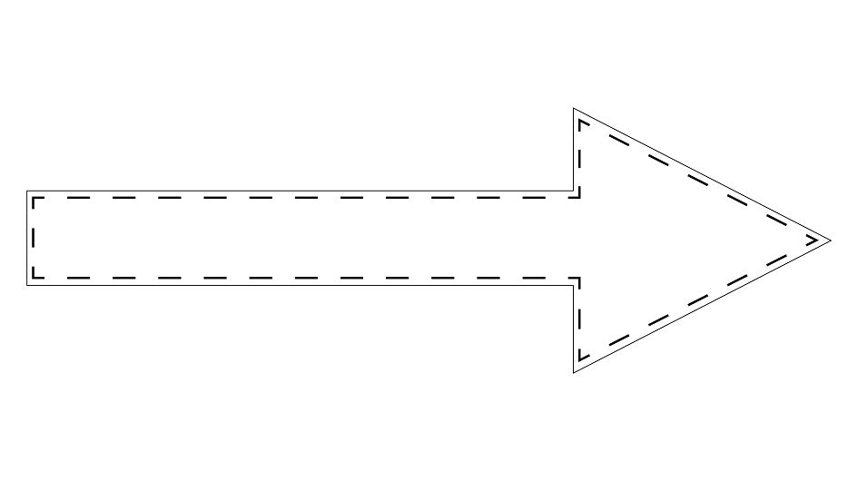 Pfeilaufkleber 3-10 cm breit PFE-C