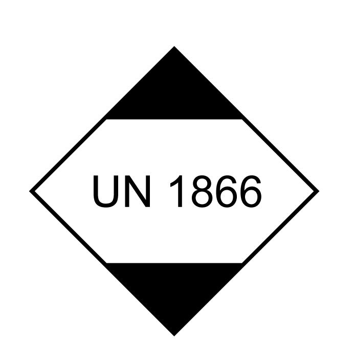 UN-Gefahrstoffetikett "1866" 10x10 cm aus Papier oder Plastik ES-UN-PA-1866-10