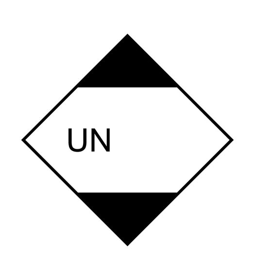 UN-Gefahrstoffetikett "UNGefahrstoffetikettEmpty1010" 10x10 cm aus Papier oder Plastik UNGefahrstoffetikettEmpty1010