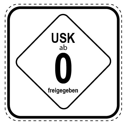 USK 15x15mm  und 34,6x34,6 mm  Aufkleber  LO-FSK-0