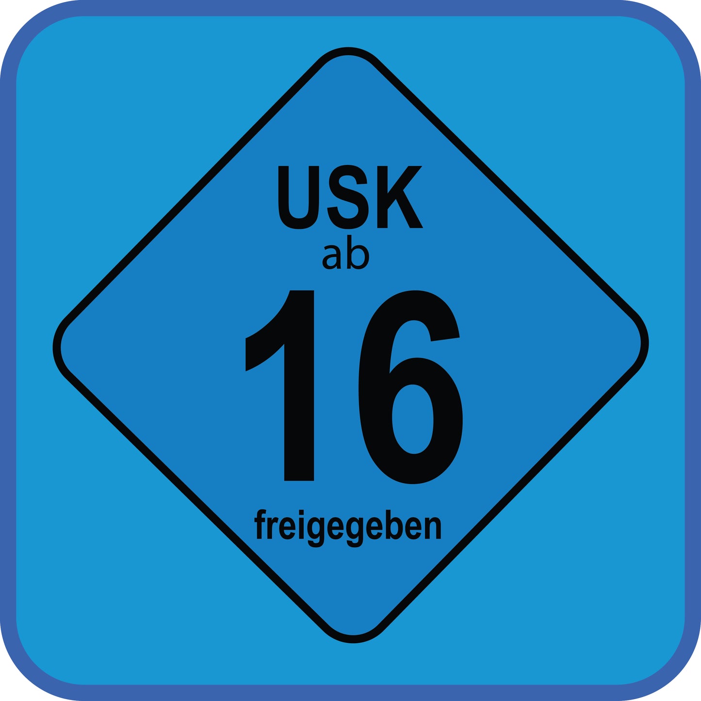 USK 15x15mm und 34,6x34,6 mm Aufkleber LO-FSK-16
