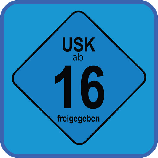 USK 15x15mm  und 34,6x34,6 mm  Aufkleber  LO-FSK-16